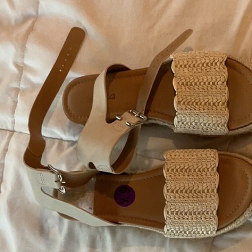 Soda Beige and Cream Sandals
